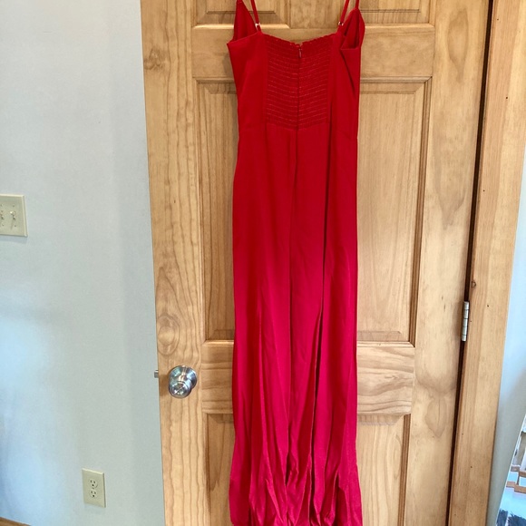 Reformation Loire Dress in Cherry Sz 4 NWT - Picture 4 of 9